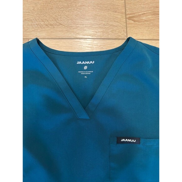 Women’s Jaanuu Scrub Set Caribbean Blue XL Xenos Pants & Rhena Top EUC! - Picture 3 of 6